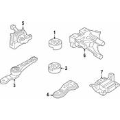 Volkswagen Auto Trans Mount - Genuine VW 3Q0199555H