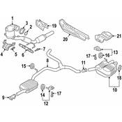 Volkswagen Exhaust Muffler - Genuine VW 3Q0253409P