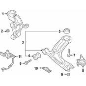 Volkswagen Suspension Control Arm Cover - Genuine VW 3Q0407117B