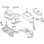 Volkswagen Battery Cable - Genuine VW 3Q0971228A