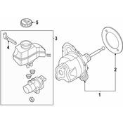 Audi VW Brake Master Cylinder - Genuine Audi VW 3Q1614019E