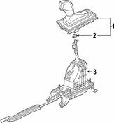 Volkswagen Auto Trans Shift Lever - Genuine VW 3Q1713025D