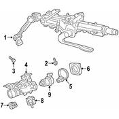 Audi VW Steering Column - Genuine Audi VW 3QF419512L