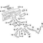 Audi VW HVAC Duct Adapter - Genuine Audi VW 3QF820266