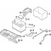Volkswagen Battery Cable - Genuine VW 3QF971228D