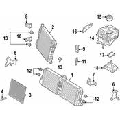 Audi Radiator Mount Bracket - Genuine Audi 420121262B