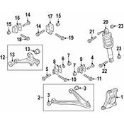 Audi Shock Absorber - Genuine Audi 420512019AL