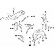 Audi Intercooler Bracket - Genuine Audi 420805913