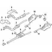 Audi Catalytic Converter - Genuine Audi 4B0253058TX