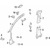 Audi Kick Panel Trim Cap - Genuine Audi 4B0864438A5QQ