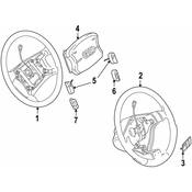 Audi Steering Wheel Radio Controls - Genuine Audi 4B0951527A