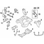 Audi Fuel Sender and Hanger Assembly - Genuine Audi 4B0998673D