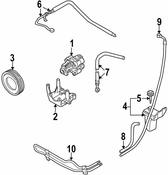Audi Power Steering Return Hose - Genuine Audi 4B1422891G