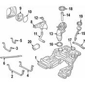 Audi VW Fuel Tank Filler Neck - Genuine Audi VW 4D0201301T