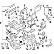 Audi HVAC Heater Core Bracket - Genuine Audi 4D0820799B