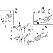 Audi Catalytic Converter - Genuine Audi 4E0254501X