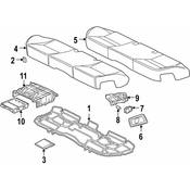 Audi Seat Switch Panel Bezel - Genuine Audi 4E08864161GK