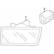 Audi Side Marker Light - Genuine Audi 4E0945072