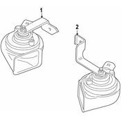 Audi Accessory Horn - Genuine Audi 4E0951210F