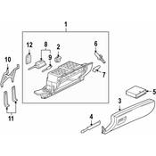 Audi VW Glove Box Door - Genuine Audi VW 4E18803306H7