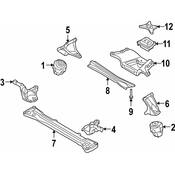 Audi Engine Mount Right (S6) - Genuine Audi 4F0199379BM