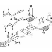 Audi Catalytic Converter - Genuine Audi 4F0253301AG