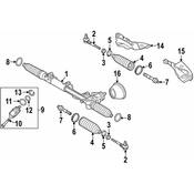 Audi Rack and Pinion Bellow - Genuine Audi 4F0422831