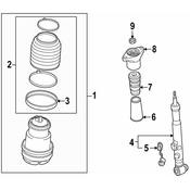 Audi Suspension Air Spring - Genuine Audi 4F0616001K