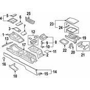 Audi Console Armrest Cover - Genuine Audi 4F0864245AE1KV