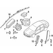 Audi Air Bag Impact Sensor - Genuine Audi 4F0955557B