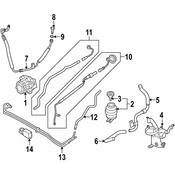 Audi Power Steering Pressure Hose (S6) - Genuine Audi 4F1422893AN