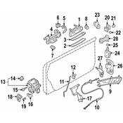 Audi Exterior Door Handle Reinforcement - Genuine Audi 4F1837897