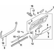 Audi VW Liftgate Trim Cover - Genuine Audi VW 4F9867979DSQA
