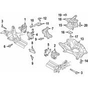 Audi VW Engine Mount - Genuine Audi VW 4G0199381QE