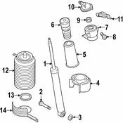 Audi VW Suspension Air Spring Washer - Genuine Audi VW 4G0616197A