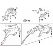 Audi Fuel Filler Door - Genuine Audi 4G0809907GRU