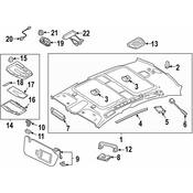 Audi Sun Visor Holder - Genuine Audi 4G0857562A1LX