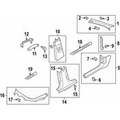 Audi Door Sill Plate - Genuine Audi 4G0947405G