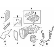 Audi VW HVAC System Wiring Harness - Genuine Audi VW 4G1971569