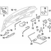 Audi Deck Lid Striker - Genuine Audi 4G5827507