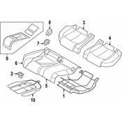 Audi Seat Belt Anchor Plate Cover - Genuine Audi 4G88871879A6
