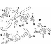 Audi Catalytic Converter - Genuine Audi 4H0254250EX