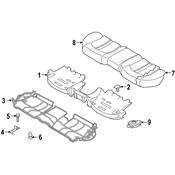 Audi Seat Frame Clip - Genuine Audi 4H0885313