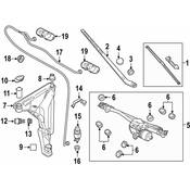 Audi Windshield Washer Nozzle - Genuine Audi 4H0955989C