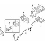 Audi Night Vision Camera Bracket - Genuine Audi 4H0980561B
