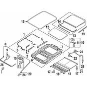 Audi VW Sunroof Motor Hardware Kit - Genuine Audi VW 4H4898994