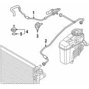 Audi Engine Coolant Reservoir Hose - Genuine Audi 4K0121081CK