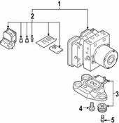 Audi VW ABS Hydraulic Assembly - Genuine Audi VW 4K0614517TBEF