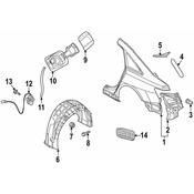 Audi Fuel Filler Door - Genuine Audi 4K0809907CGRU