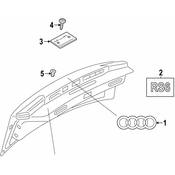 Audi Hatch Emblem - Genuine Audi 4K0853740T94